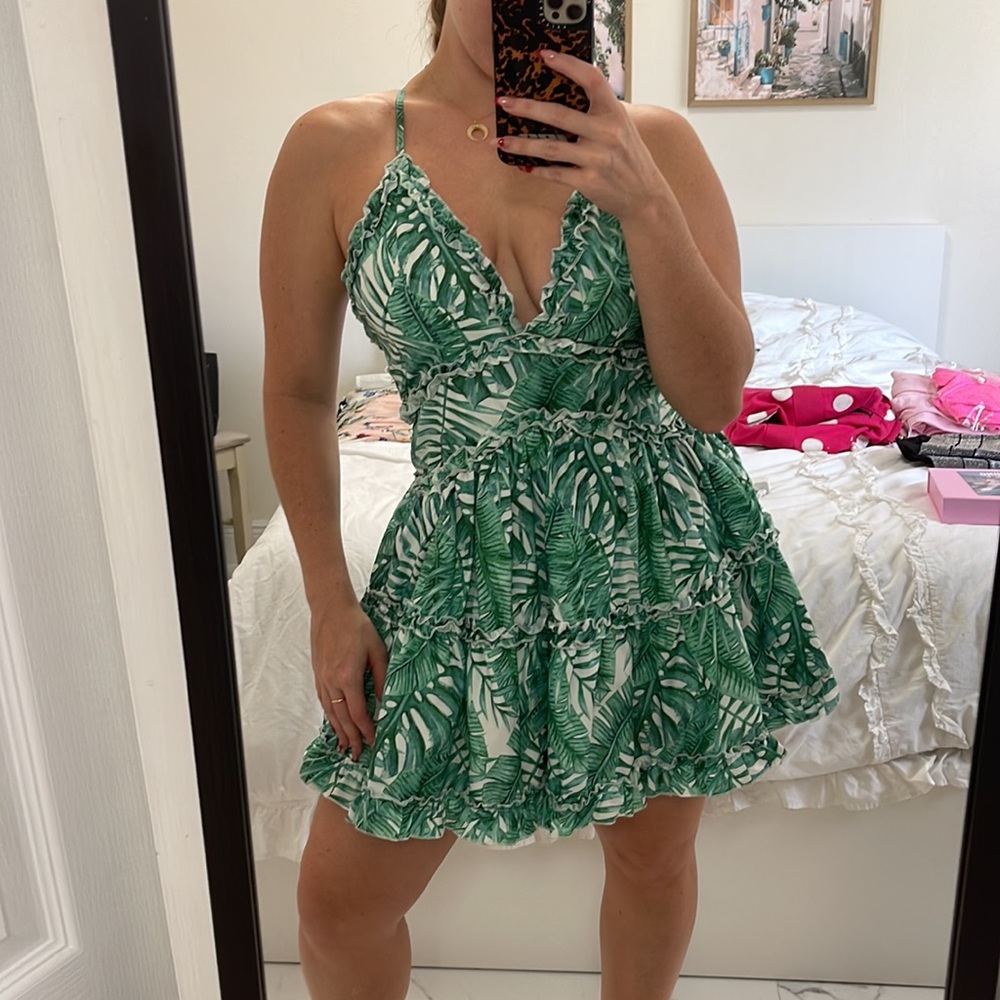 Tropical Crossback Dress